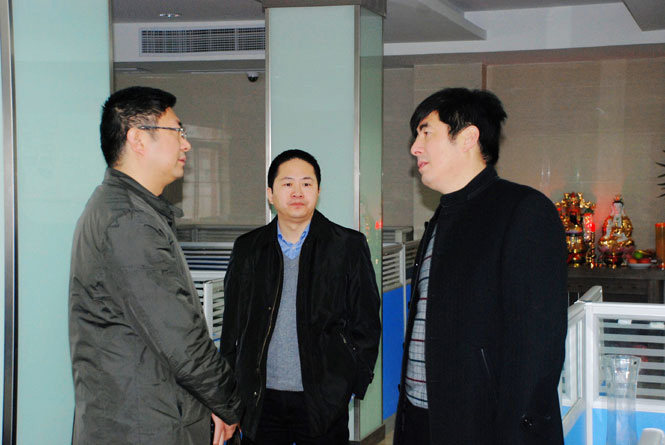 鹽城市經(jīng)信委、軟件園領導蒞臨鹽城思科檢查指導工作會議報道